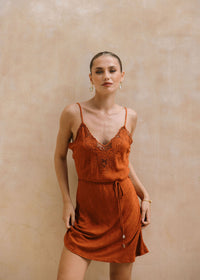 Bella Mini Dress - Merlot