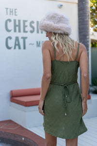Bella Mini Dress - Olive