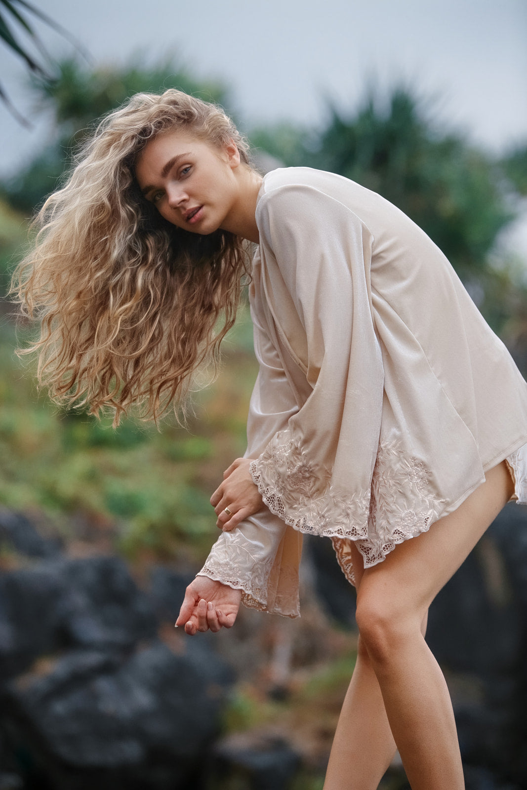 Hendrix Kimono Jacket - Cream