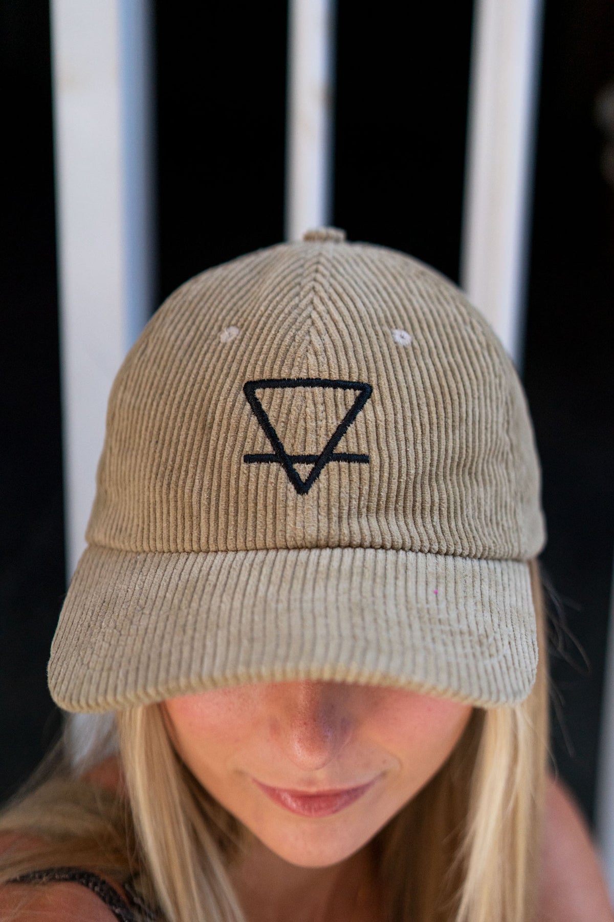 Khaki Cord Cap