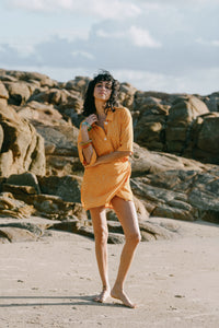 Marigold Wrap Mini Skirt
