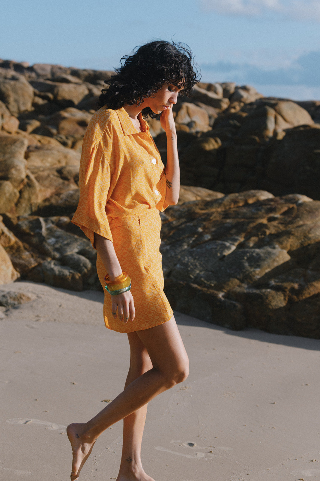 Marigold Button Down Shirt