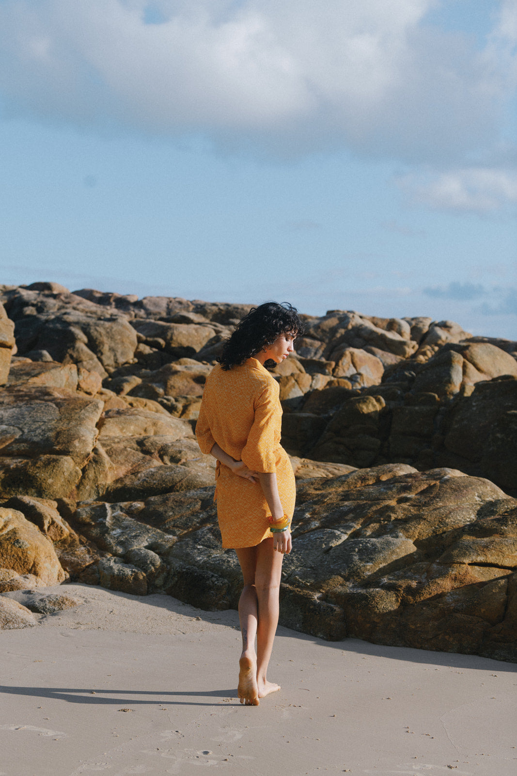 Marigold Wrap Mini Skirt