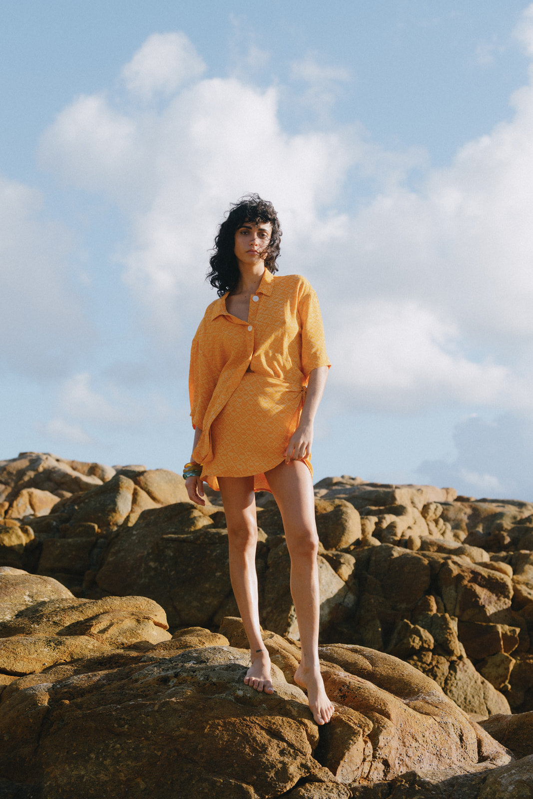 Marigold Button Down Shirt