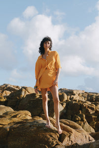 Marigold Wrap Mini Skirt