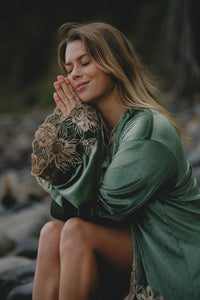 Hendrix Kimono Jacket - Moss