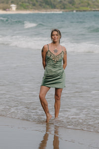 Hendrix Mini Dress - Moss