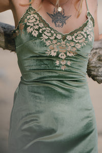 Hendrix Mini Dress - Moss