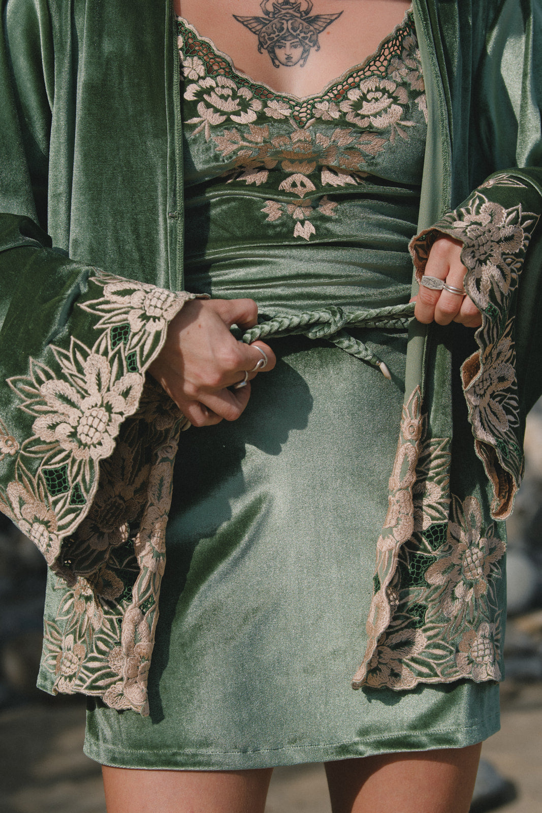 Hendrix Kimono Jacket - Moss