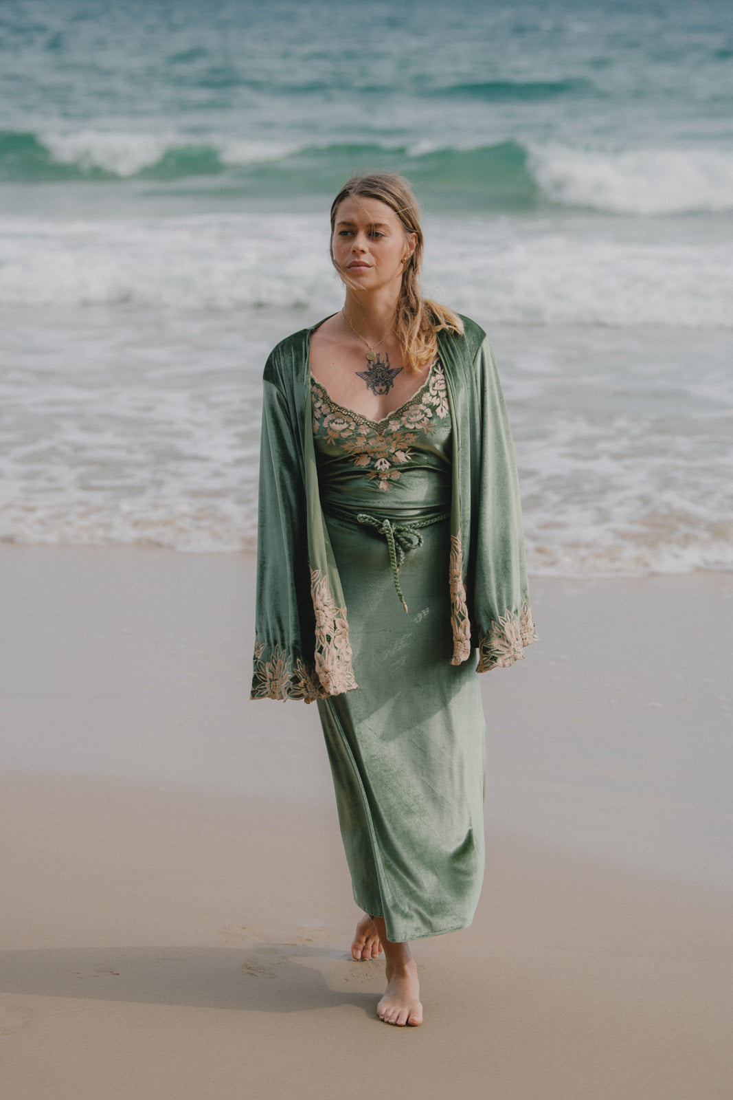 Hendrix Kimono Jacket - Moss