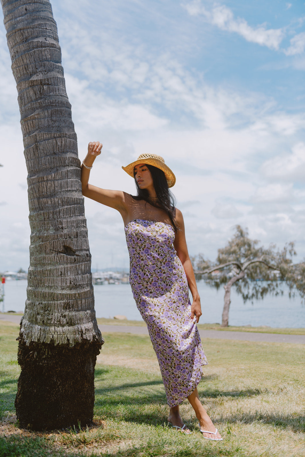 Violet Strapless midi