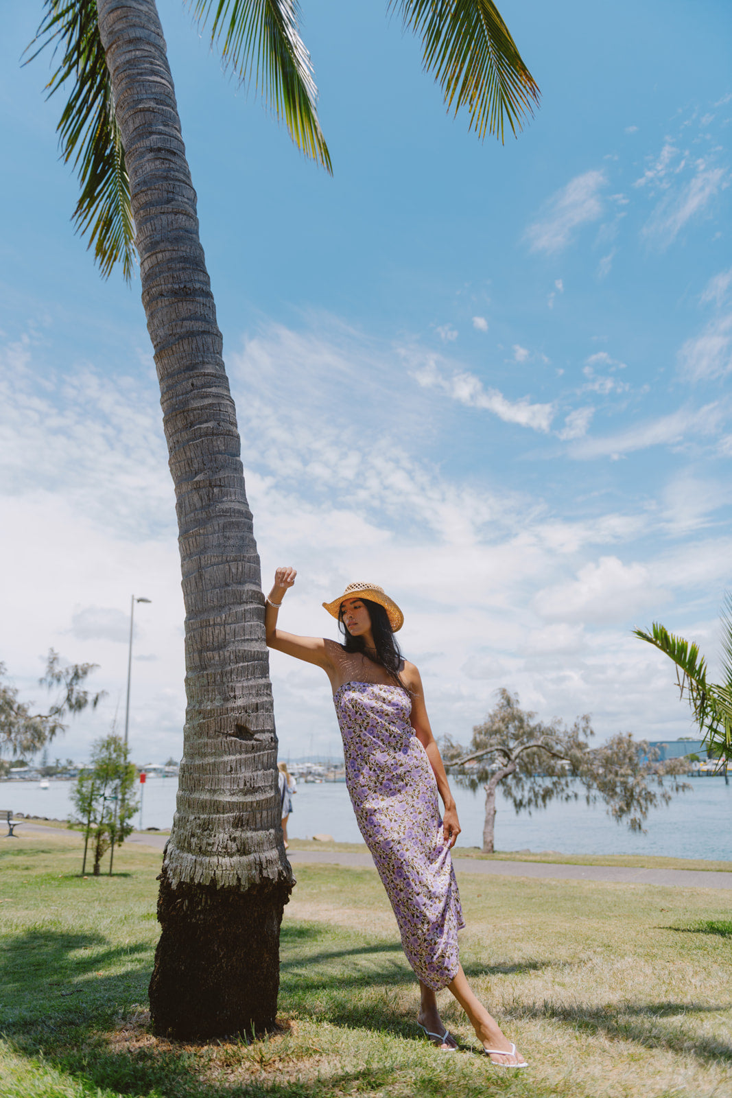 Violet Strapless midi