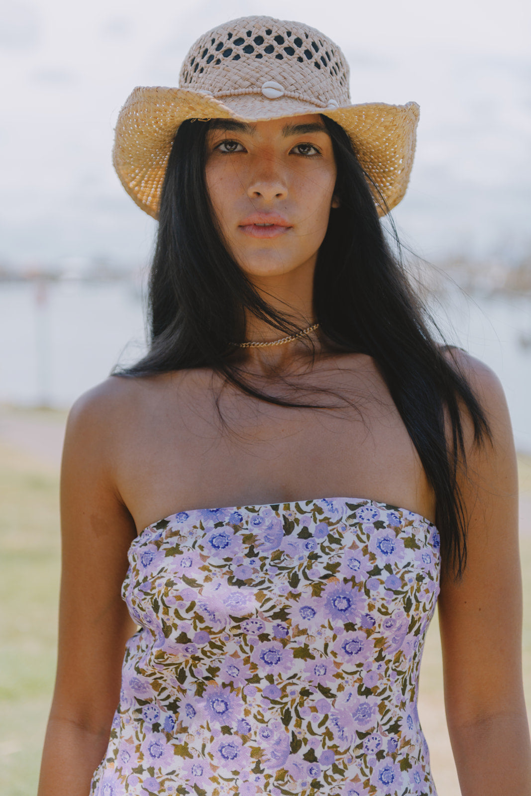 Violet Strapless midi