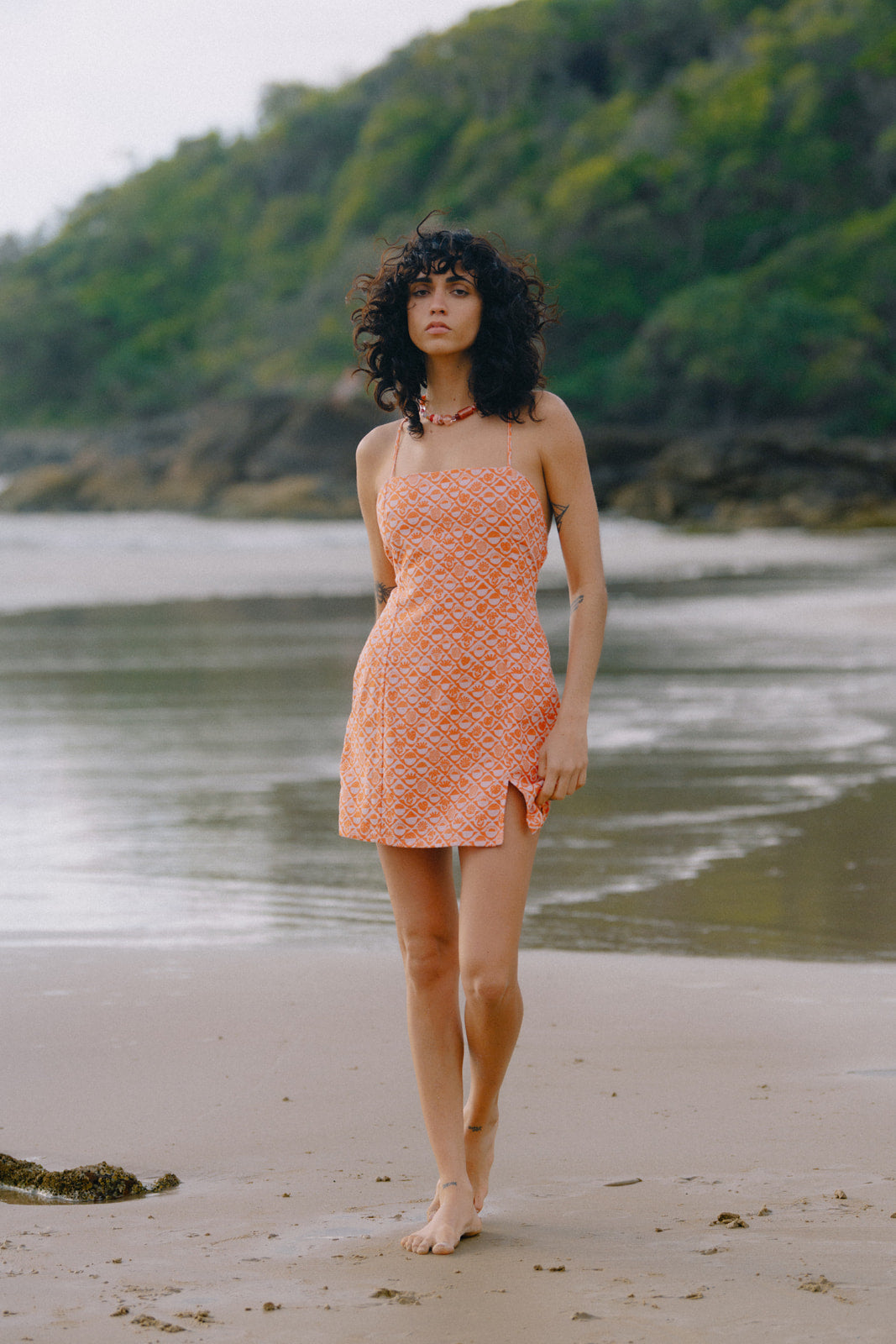 Quinn Mini Dress - Coral