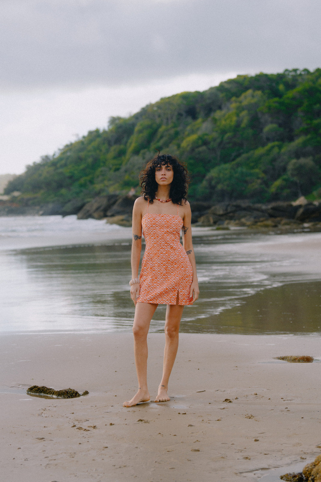 Quinn Mini Dress - Coral
