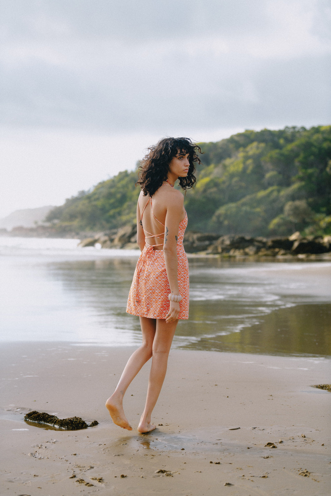 Quinn Mini Dress - Coral