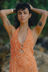 Veda Midi Dress - Coral