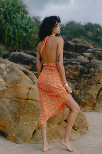 Veda Midi Dress - Coral