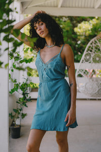 Bella Mini Dress - Teal