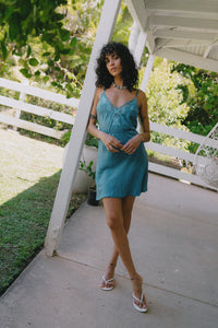 Bella Mini Dress - Teal
