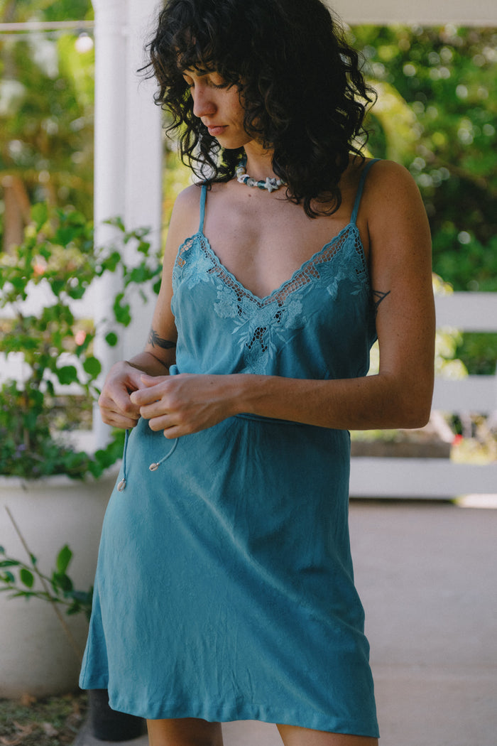 Bella Mini Dress - Teal