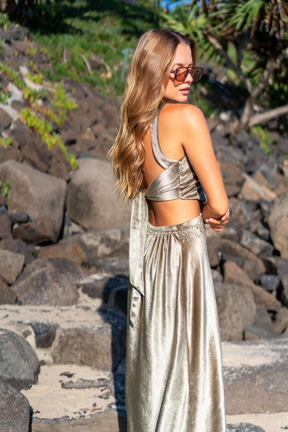 Darcy Halter Top - Khaki Marlo the label Darcy Halter Top - Khaki Marlo the label