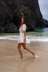 Gypsy Play Dress - White