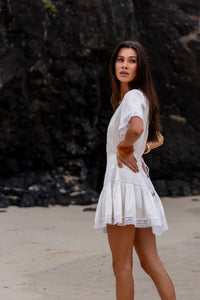 Gypsy Play Dress - White