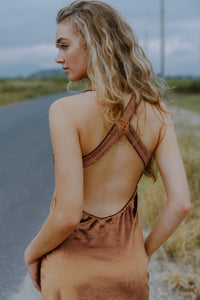 Stevie Midi Dress - Bronze