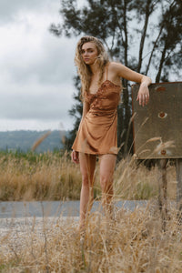 Hendrix Mini Dress - Bronze
