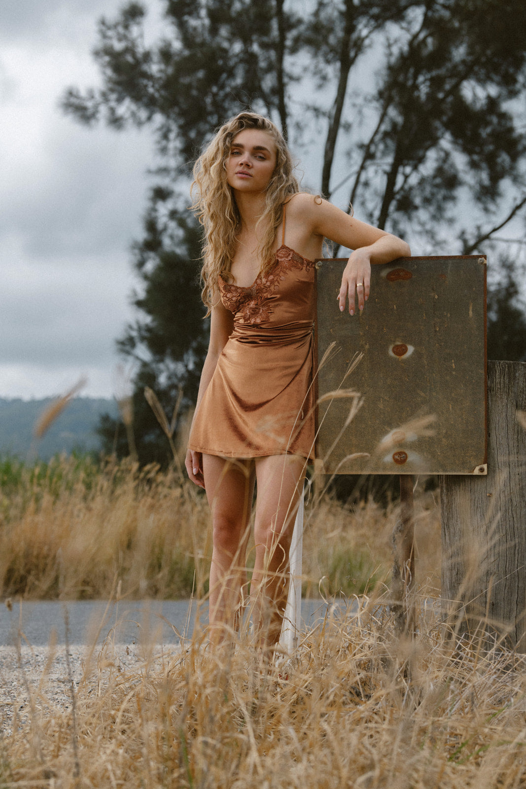 Hendrix Mini Dress - Bronze – Marlo the label