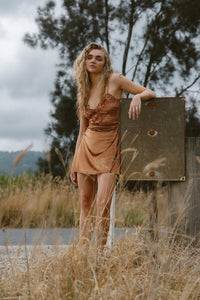 Hendrix Mini Dress - Bronze