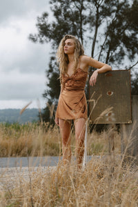 Hendrix Mini Dress - Bronze