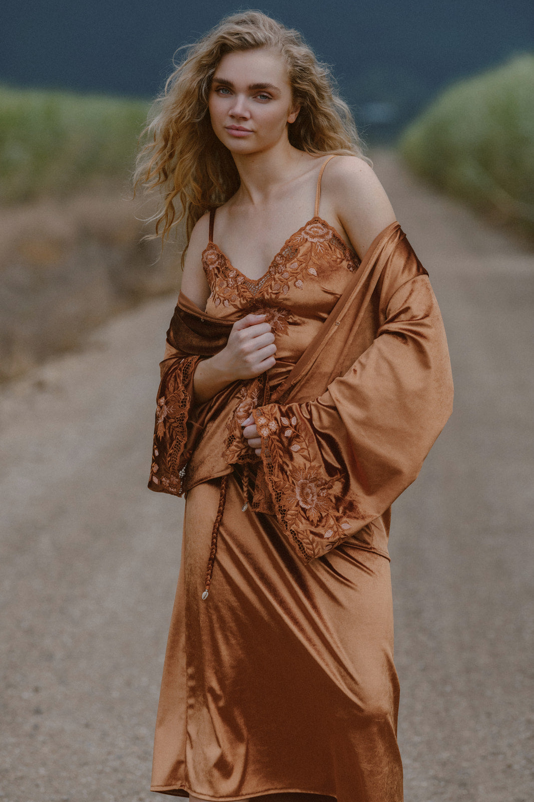 Hendrix Kimono Jacket - Bronze – Marlo the label