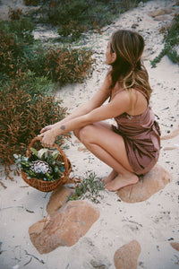 Hendrix Mini Dress - Brown