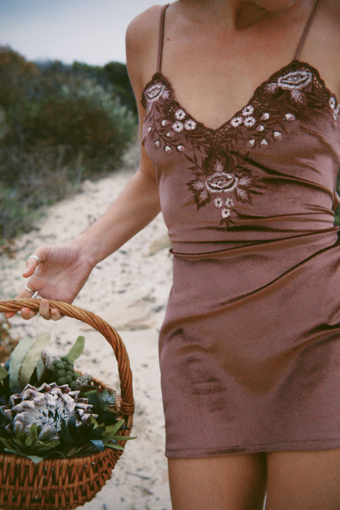 Hendrix Mini Dress - Brown