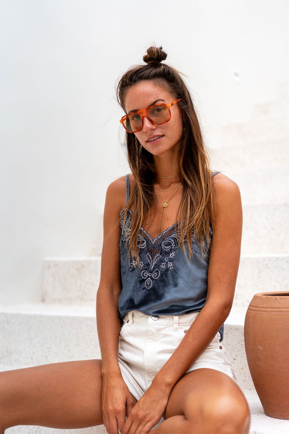 Hendrix Cami - Charcoal