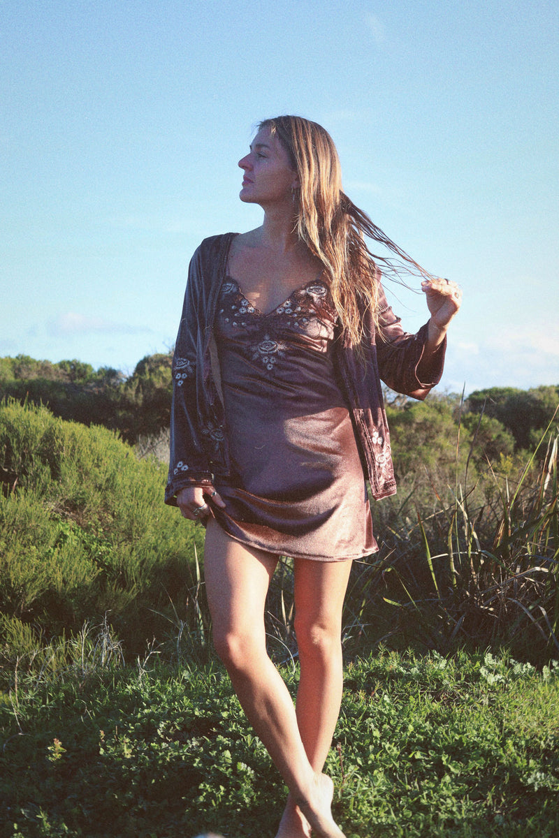 Hendrix Mini Dress - Brown