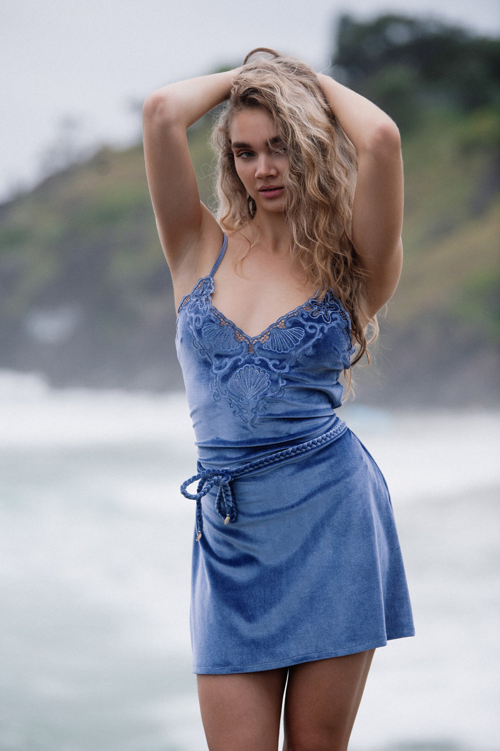 Hendrix Mini Dress - Periwinkle – Marlo the label