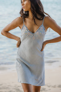 Bella Mini Dress - Sky