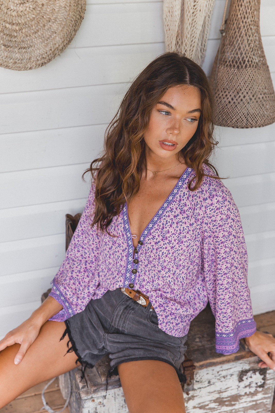 Lani Blouse -  Mulberry