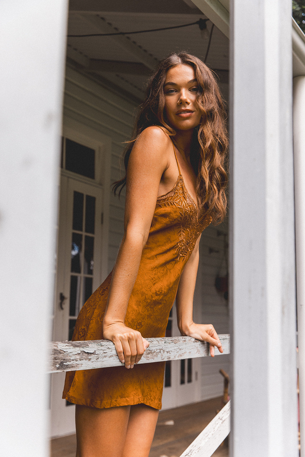 Bella Mini Dress - Ochre