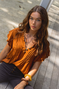 Hazel Blouse - Ochre