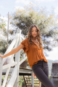 Hazel Blouse - Ochre