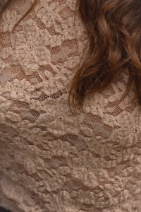 Lace Layering Top - Champagne