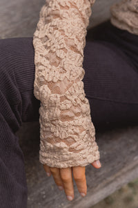 Lace Layering Top - Champagne