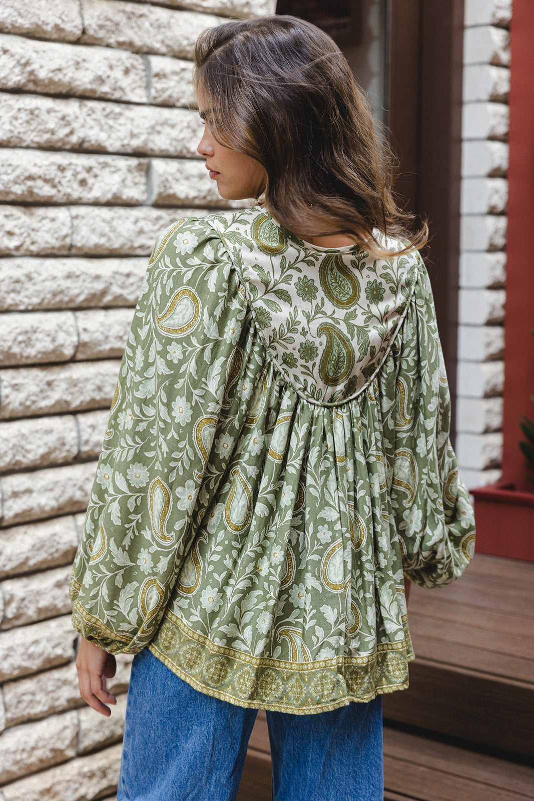 Maya Blouse -  Moss