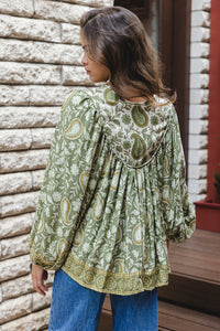 Maya Blouse -  Moss