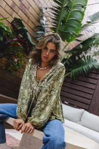 Maya Blouse -  Moss