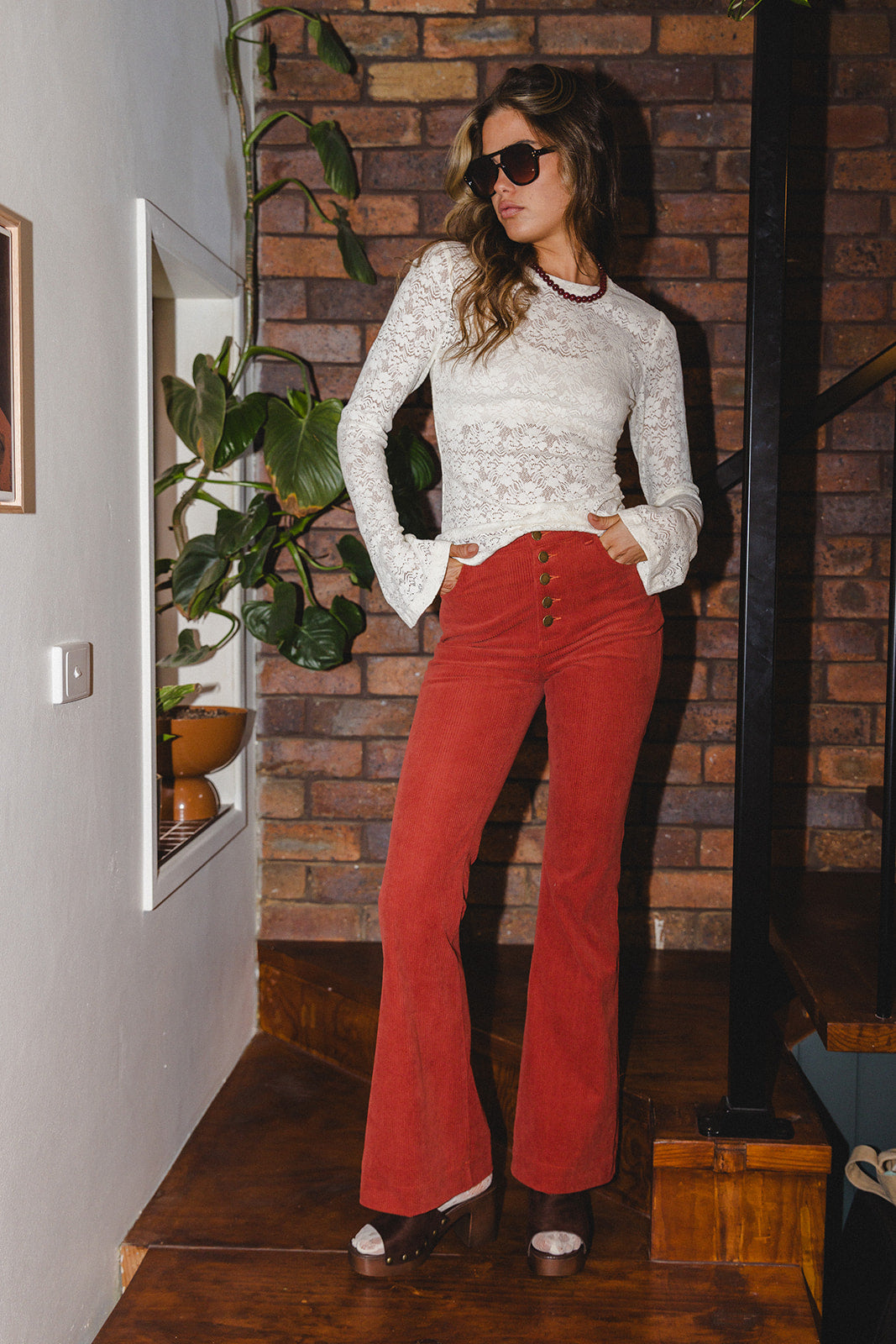 Lace Layering Top - Cream